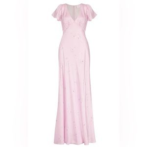 Selkie The Valley Girl Flutter Slip Dress -L